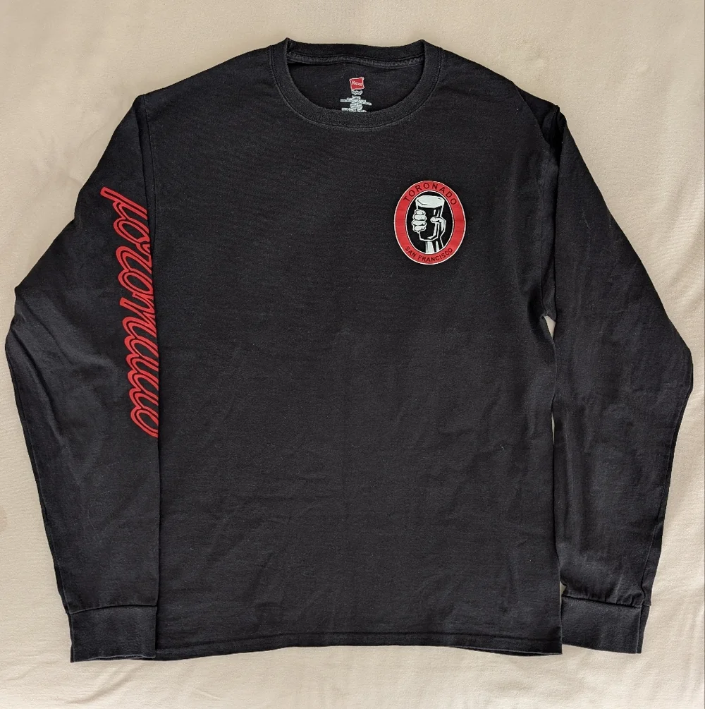 Toronado San Francisco Craft Beer Hanes Black Long Sleeve Tee - Picture 1 of 4